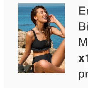 Cupshe Elegant Black Bikini Set